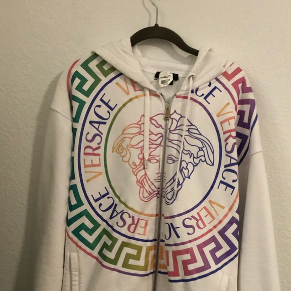 Versace “Medusa Head” Hoodie w/Greek Key Design - Picture 10 of 12